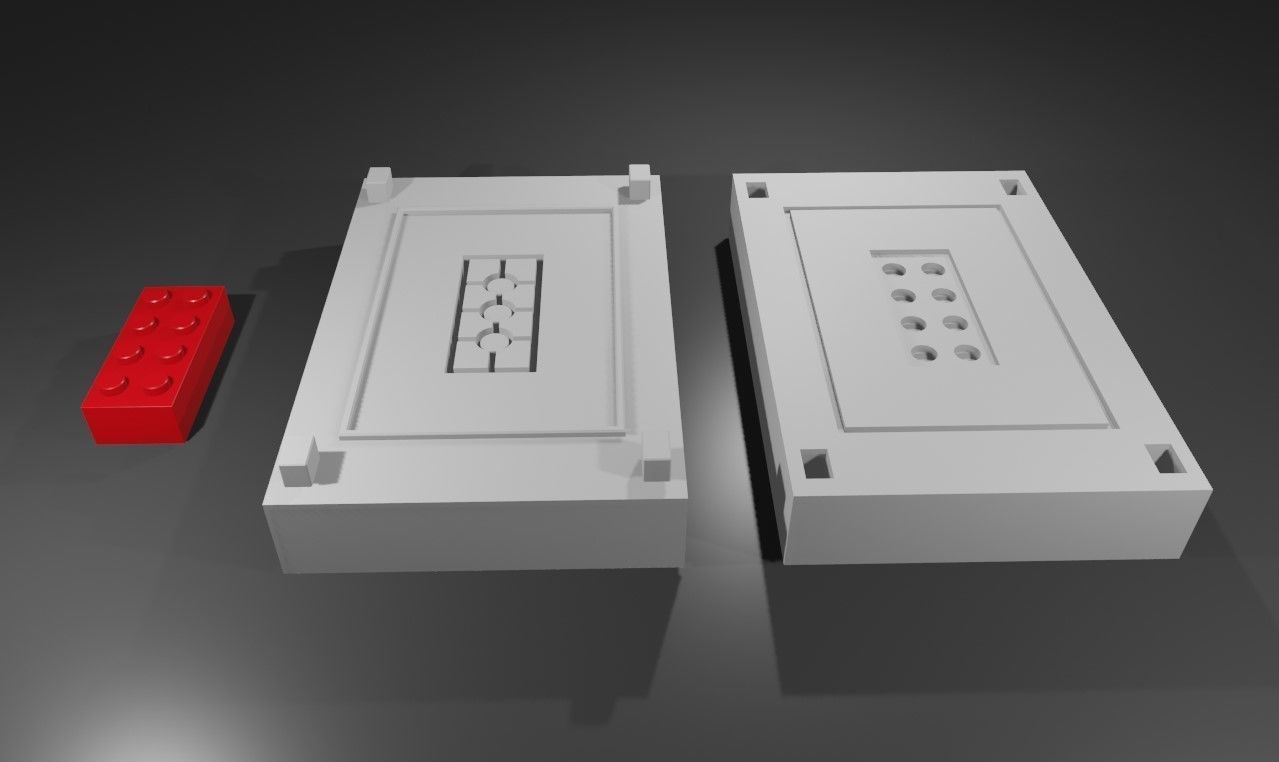 Mold for Plastic Brick - Form 3D print model_9