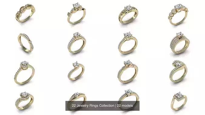 22 Jewelry Rings Collection