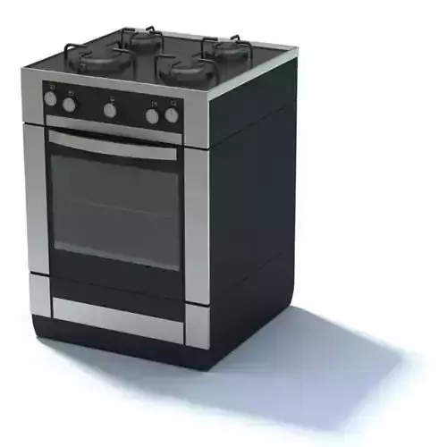 Gray Gas Stove