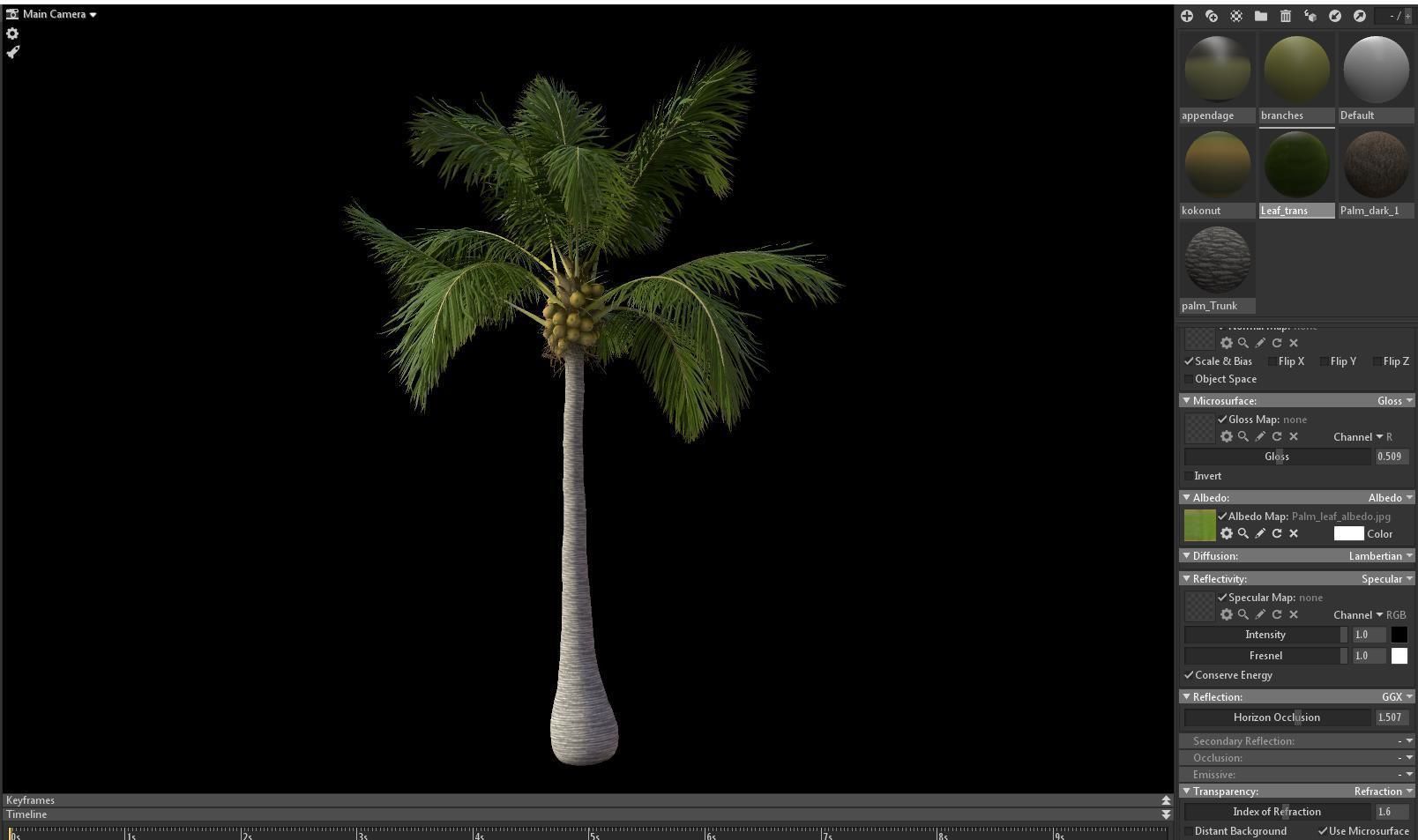 Palm trees Vol 1 3D model_10
