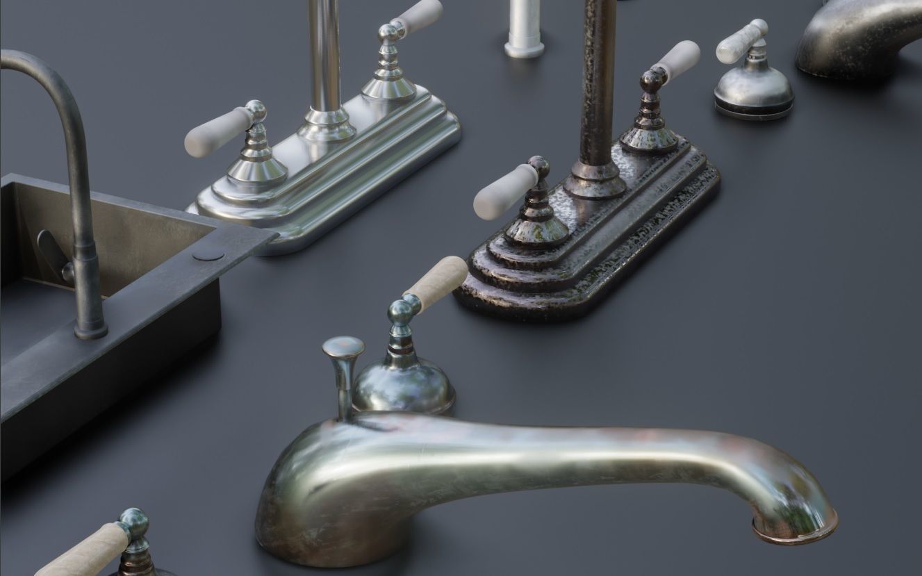 Faucet 3D Model Collection 3D model_4