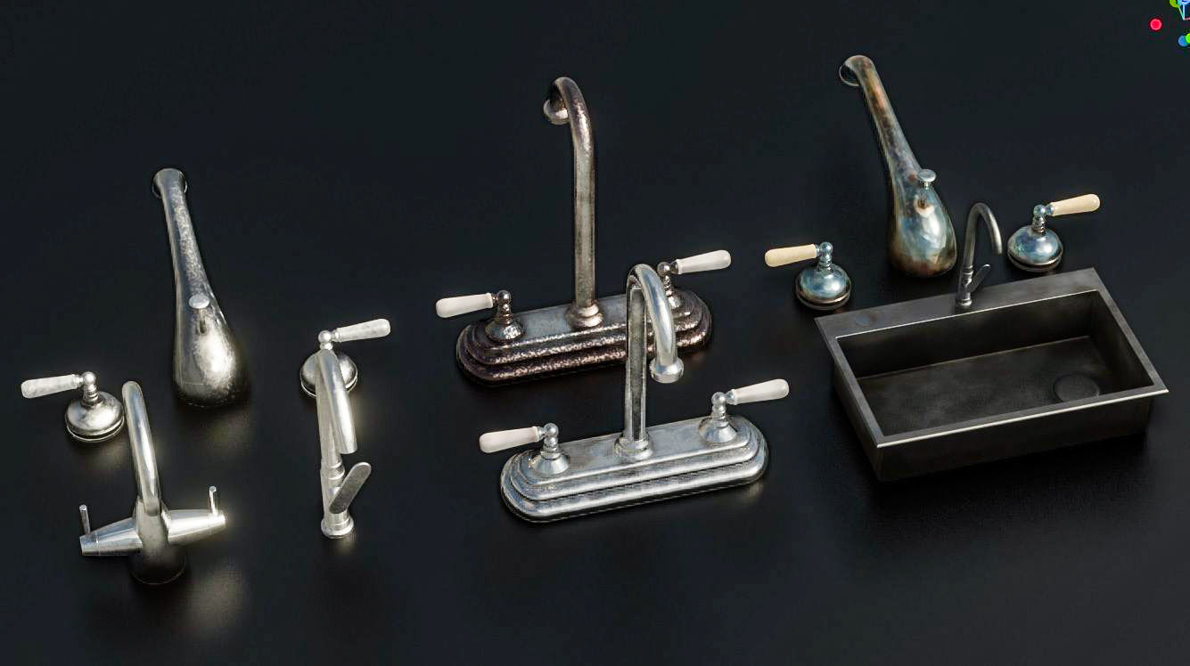 Faucet 3D Model Collection 3D model_11