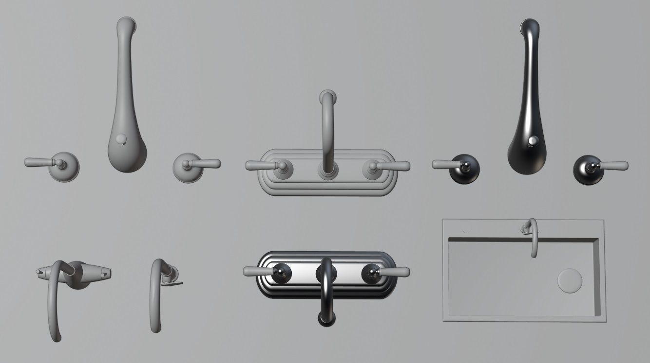 Faucet 3D Model Collection 3D model_28
