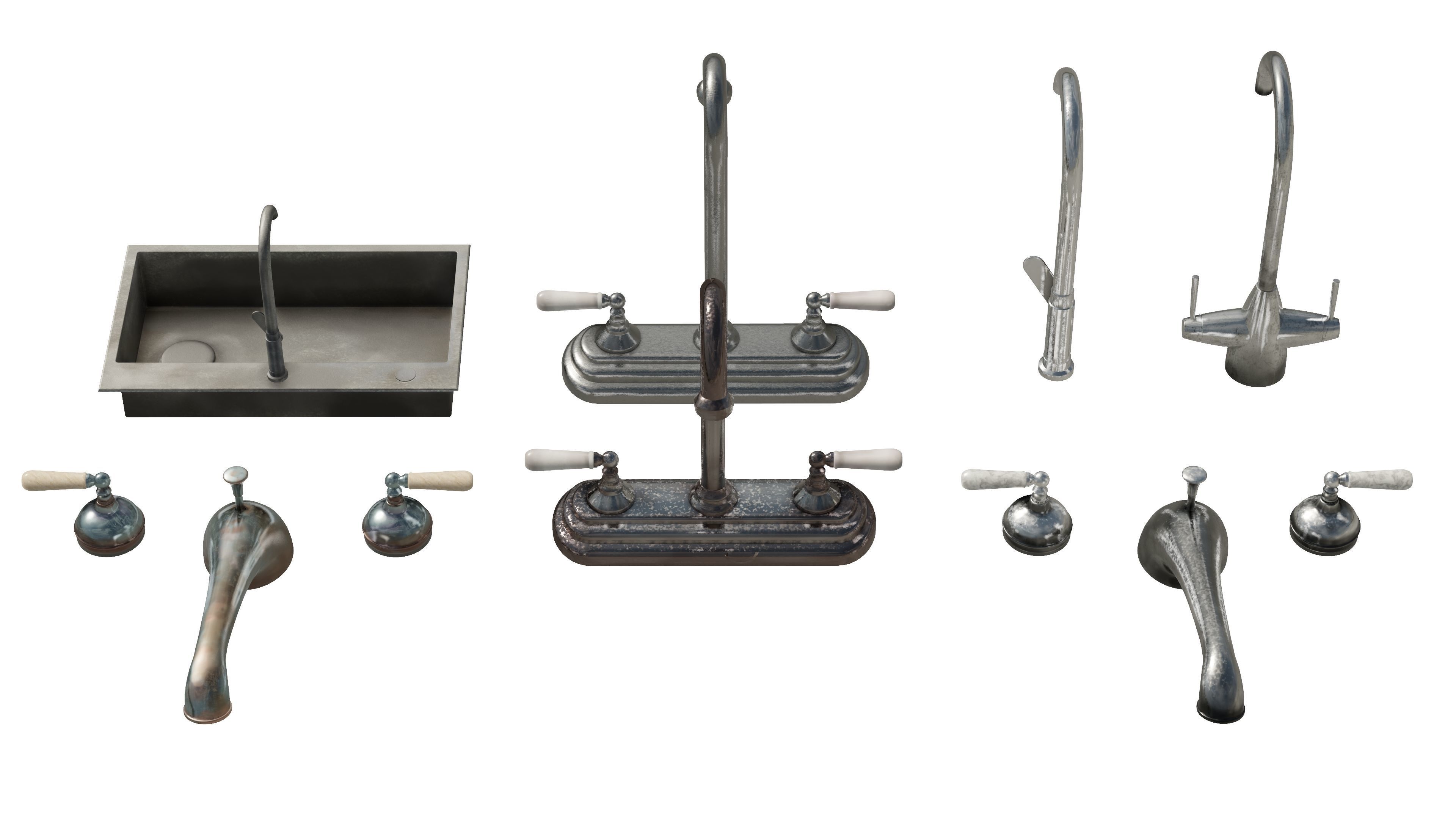 Faucet 3D Model Collection 3D model_2