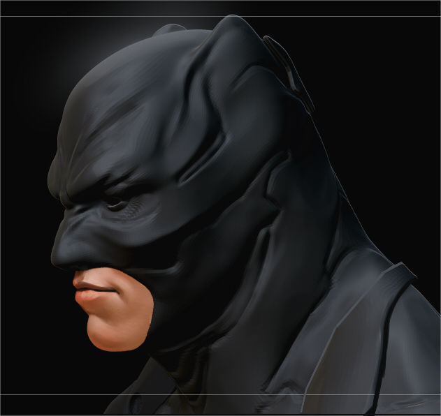 Batman Suit design 3D model_2