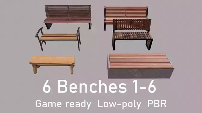 6 Benches 1-6 