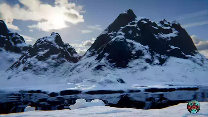 Mountains 3d Scene and Models 