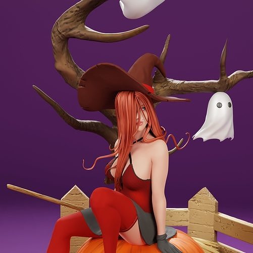 HALLOWEEN WITCH STL 3D model