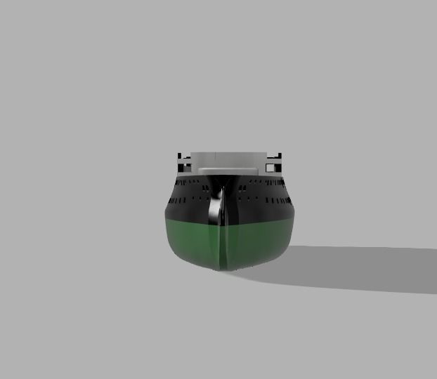 3D printable hull for the french Ironclad Bouvines  3D print model_4