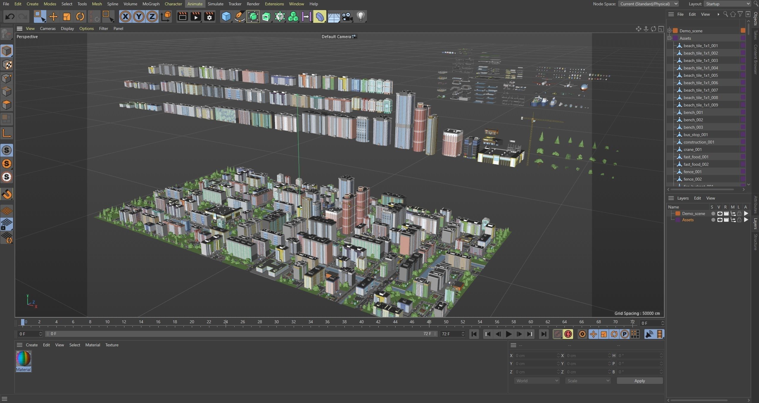 Eastern Europe City Low-poly 3D model_56