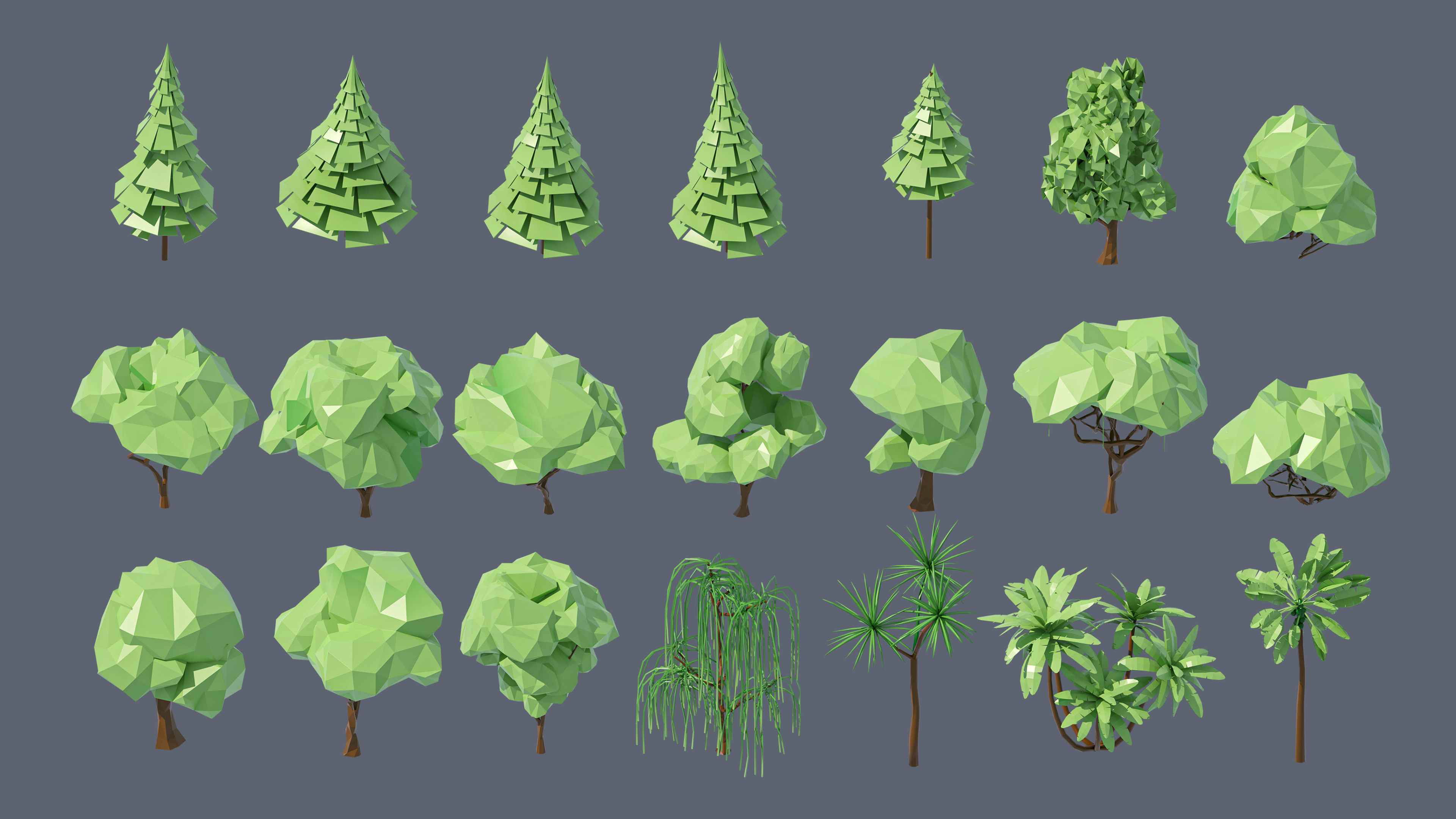 Eastern Europe City Low-poly 3D model_29