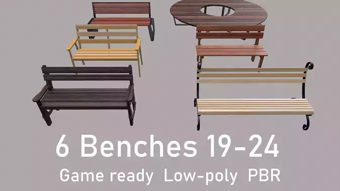 6 Benches 19-24
