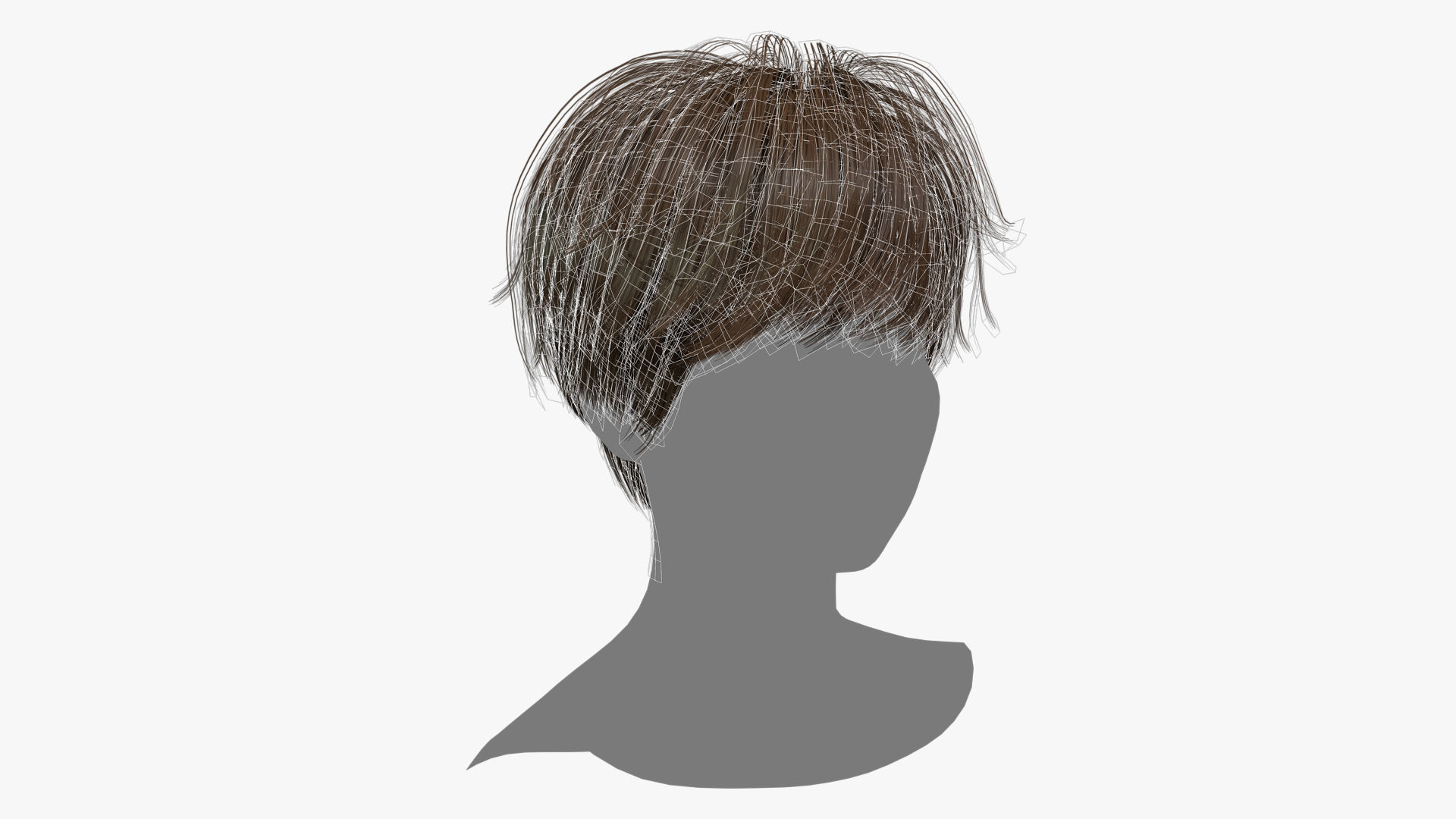 Female Hair - 008 3D model_12