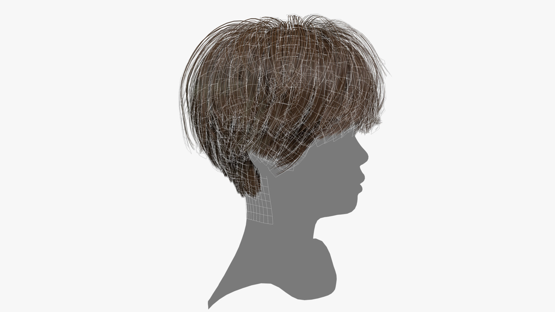 Female Hair - 008 3D model_13