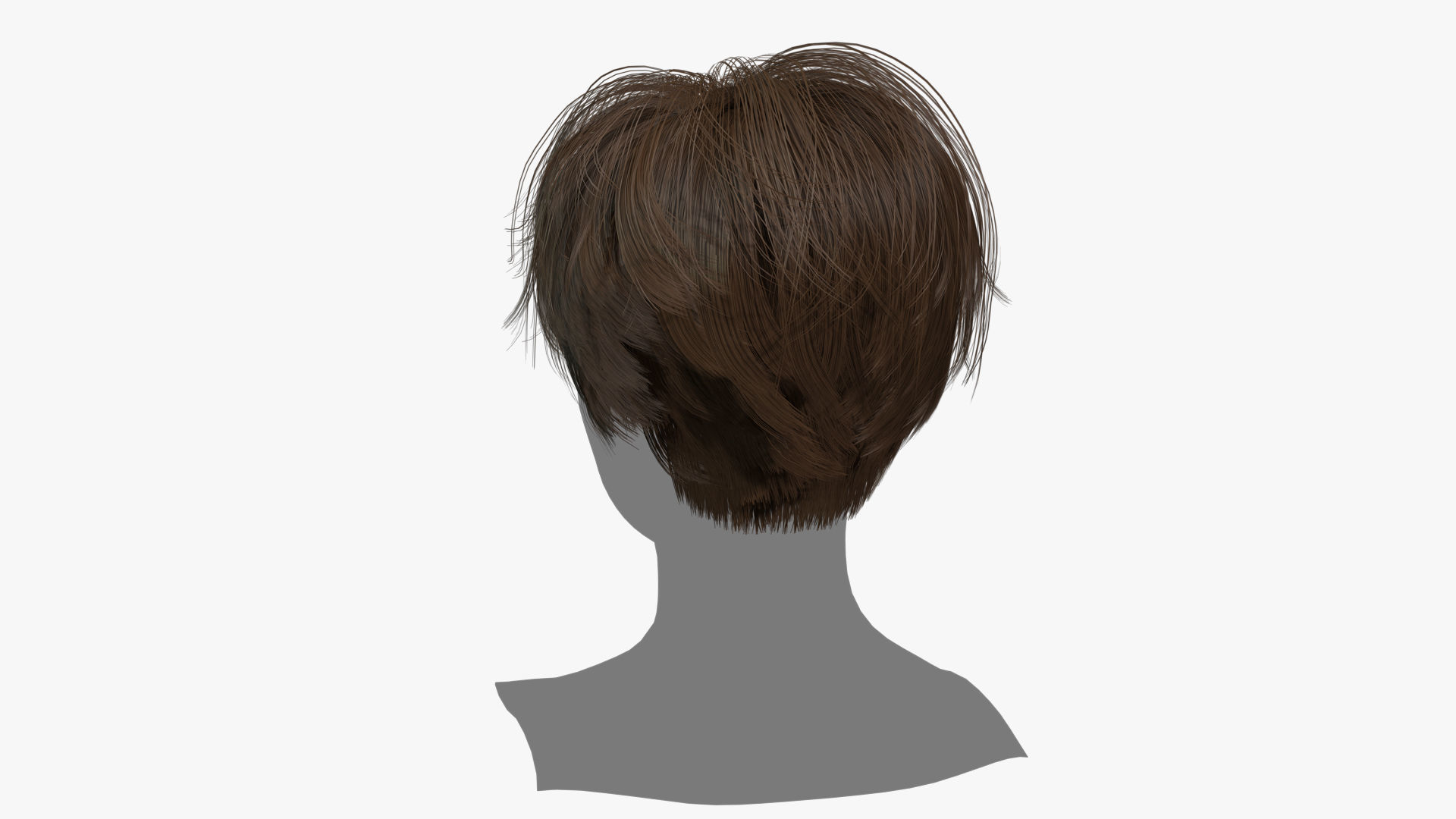 Female Hair - 008 3D model_4