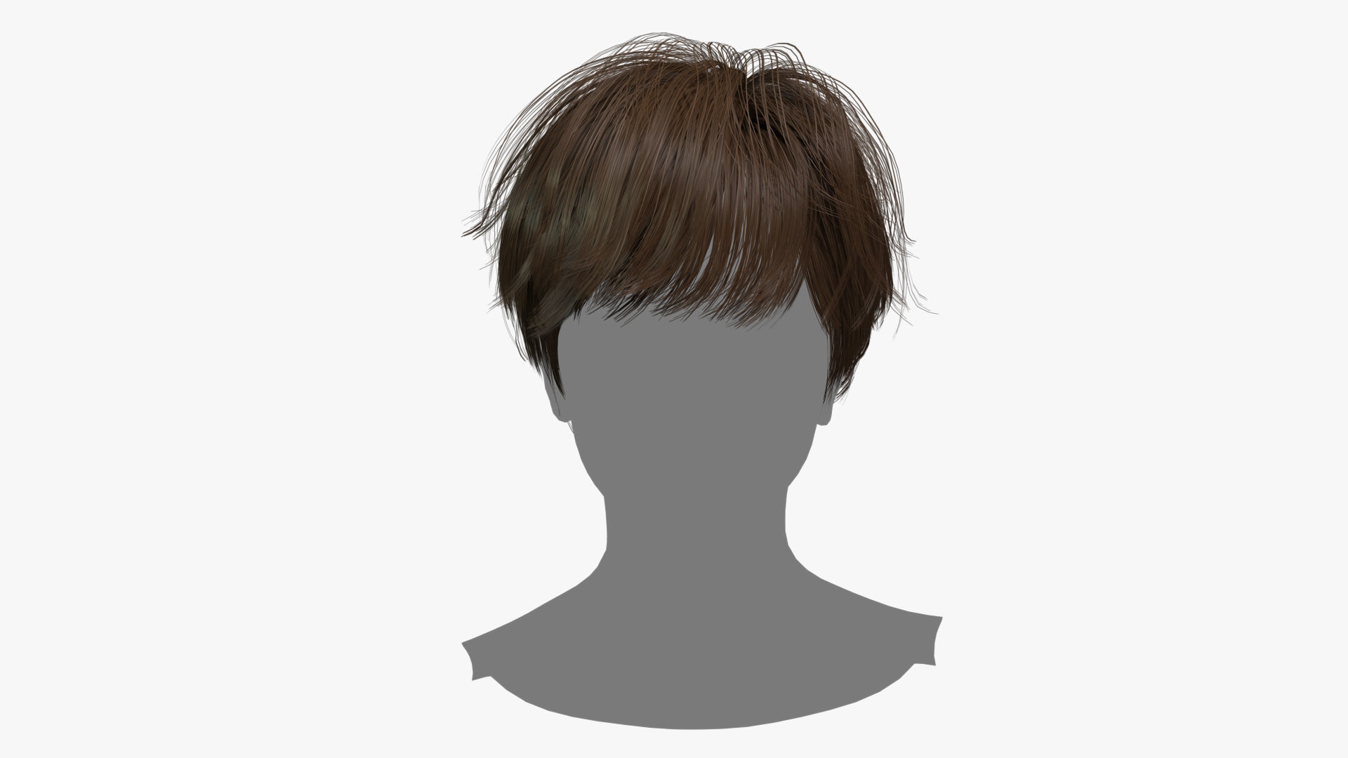 Female Hair - 008 3D model_1