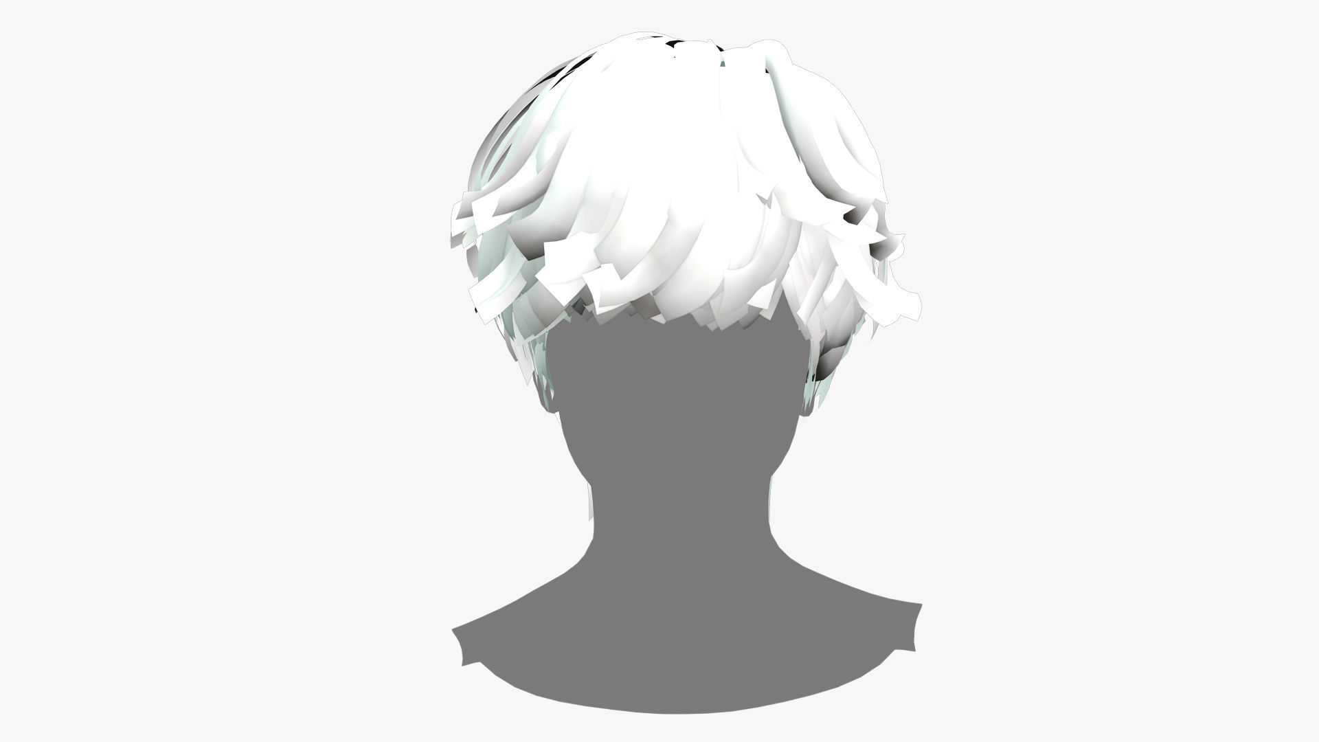 Female Hair - 008 3D model_6