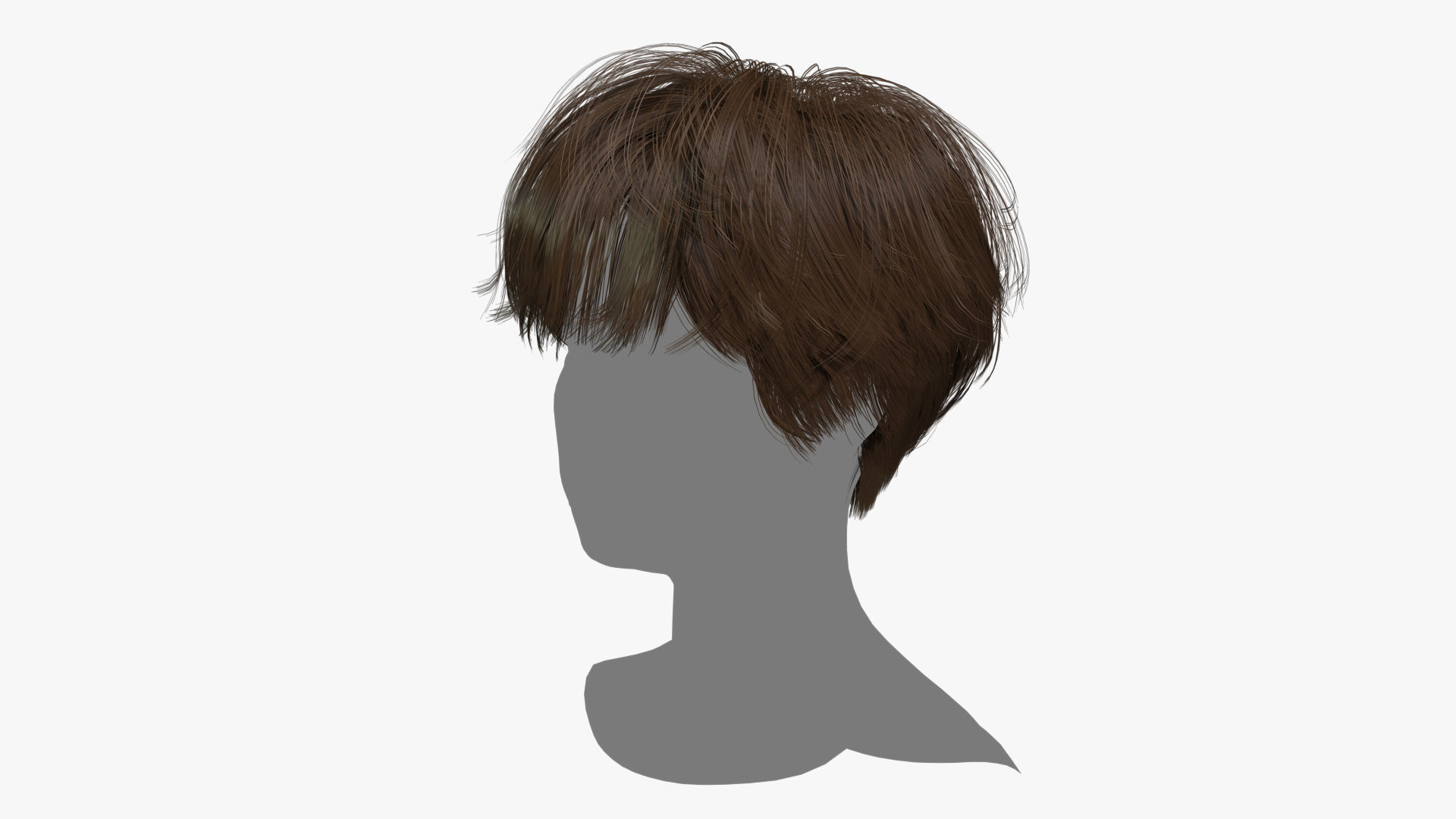 Female Hair - 008 3D model_5
