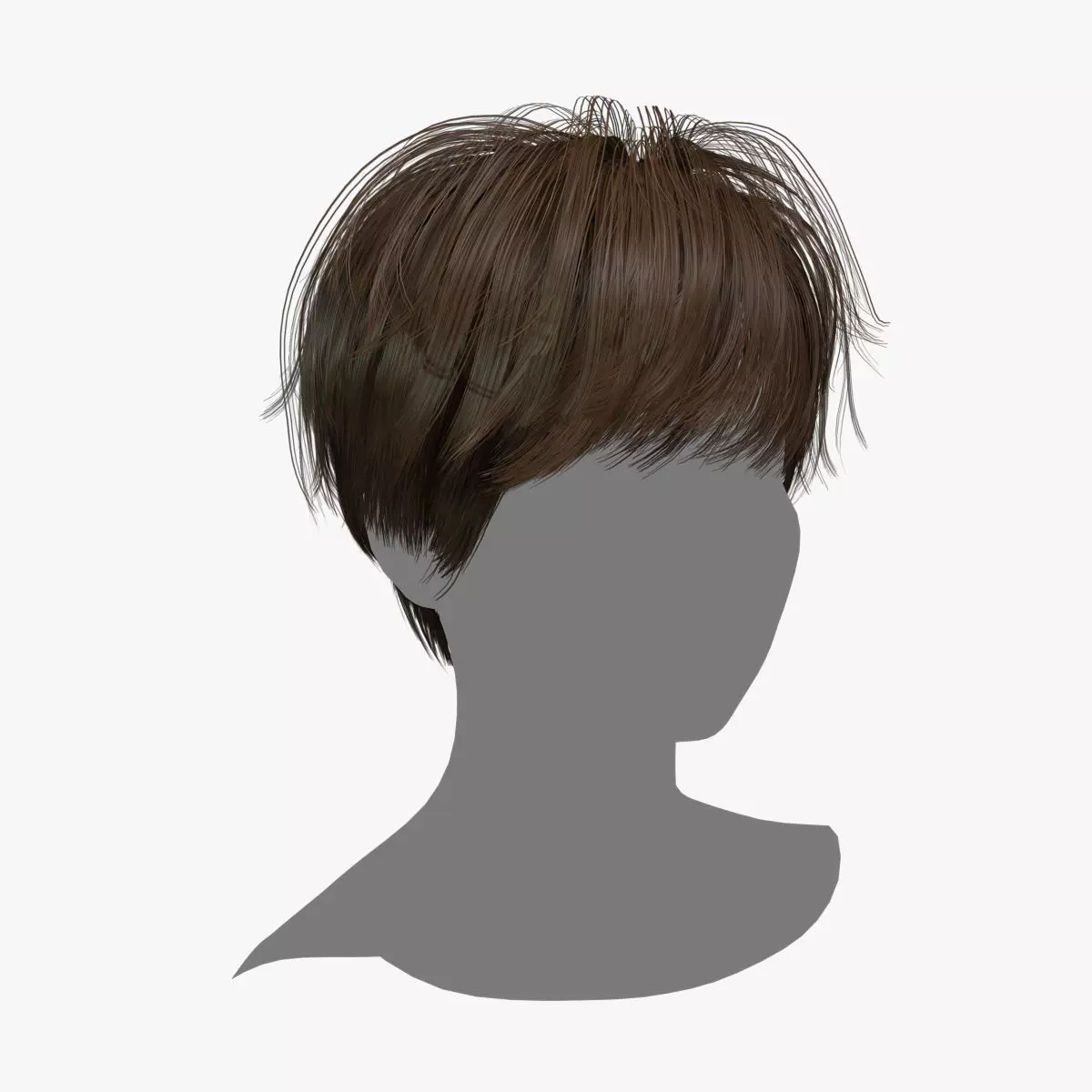 Female Hair - 008 3D model_0