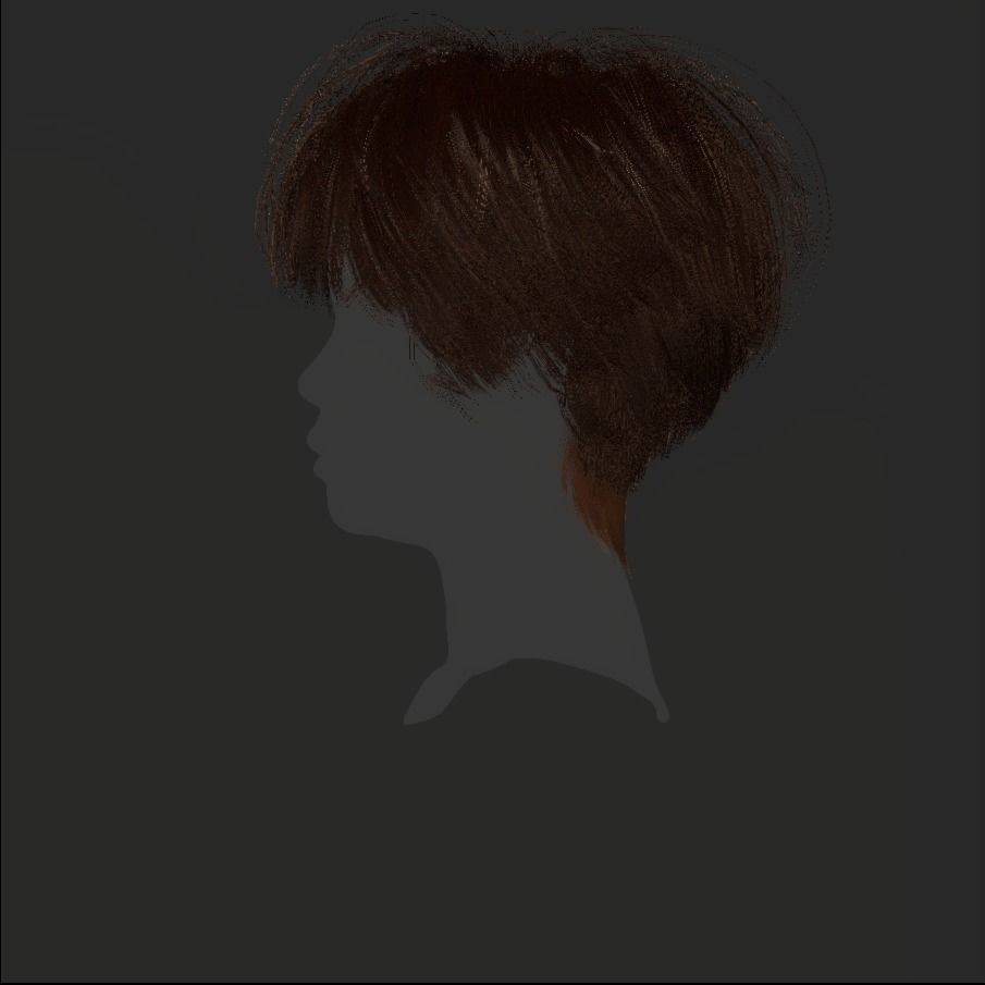 Female Hair - 008 3D model_20