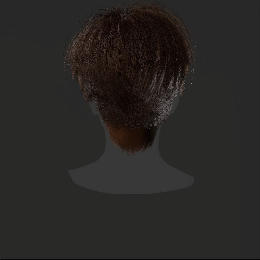 Female Hair - 008 3D model_19