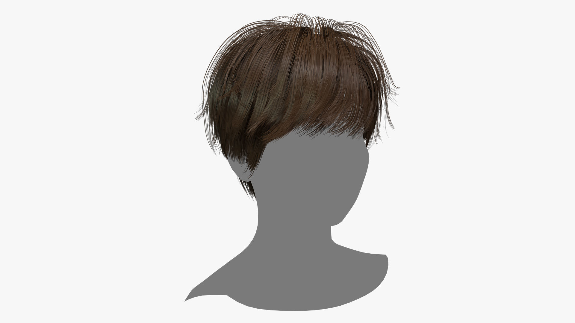 Female Hair - 008 3D model_2