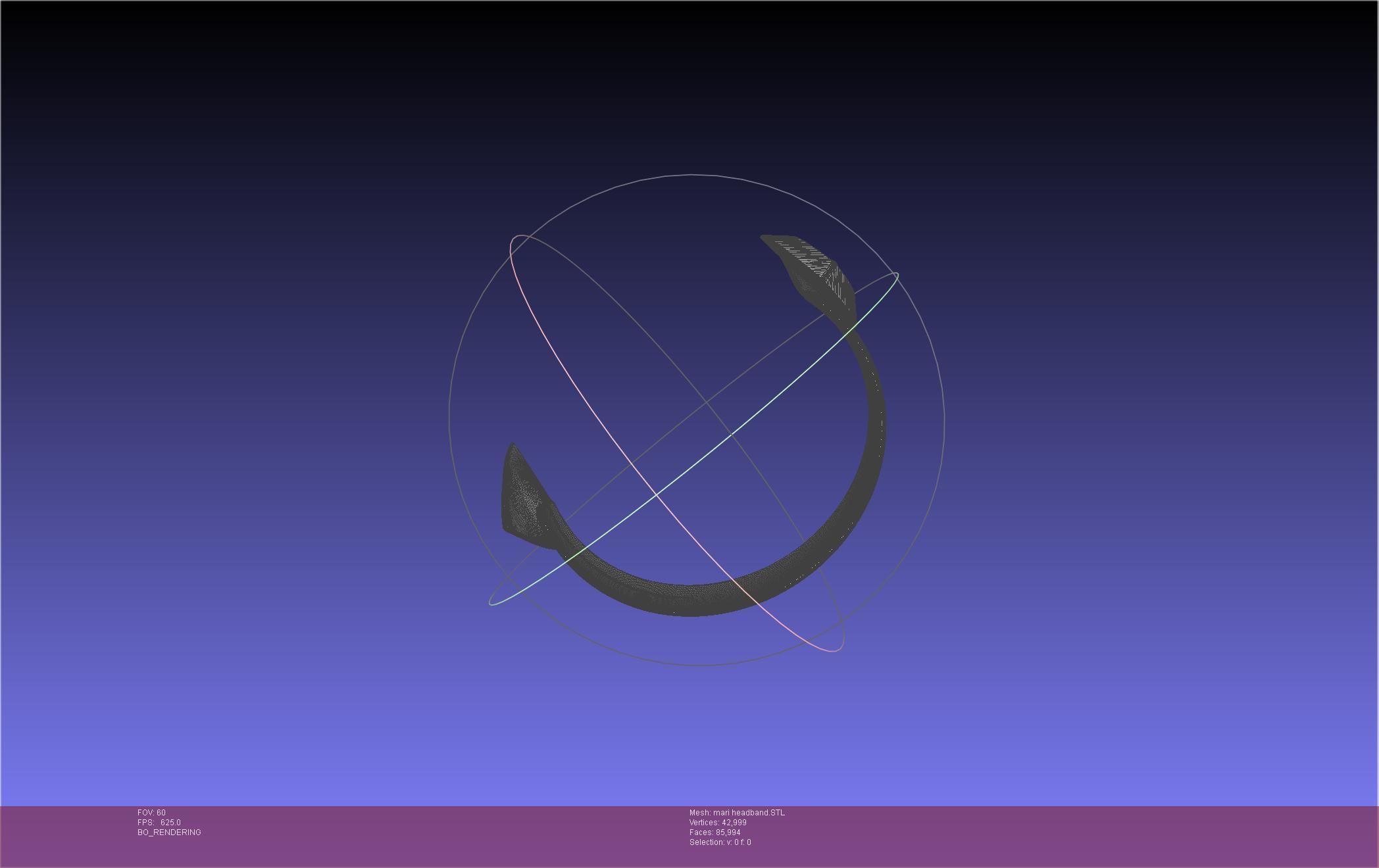 Evangelion Rebuild Mari Headband Printable Model 3D print model_27