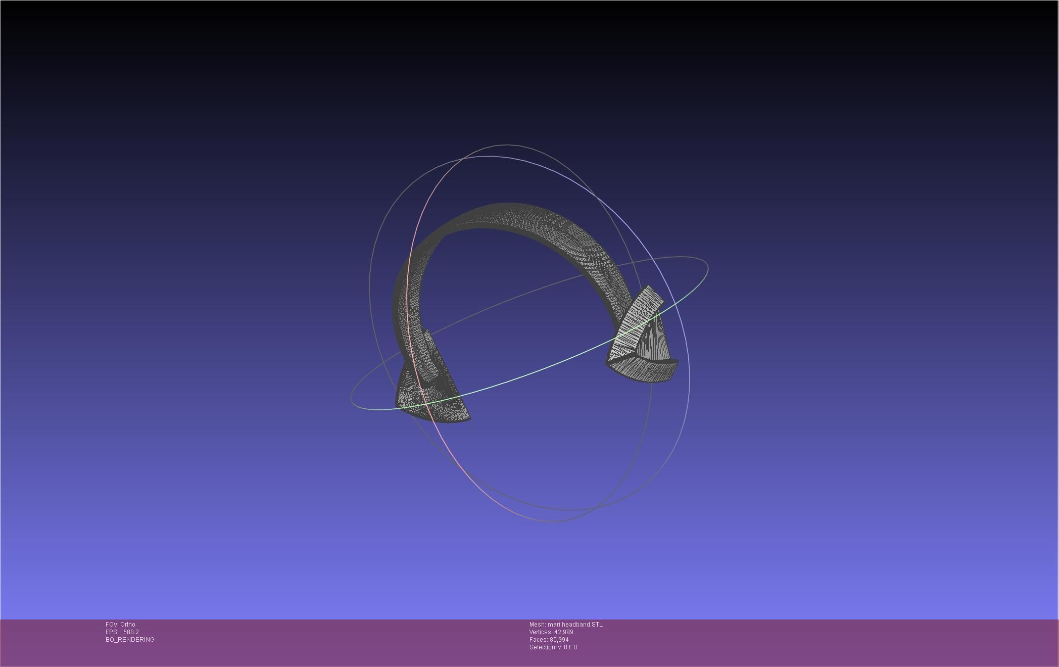 Evangelion Rebuild Mari Headband Printable Model 3D print model_35