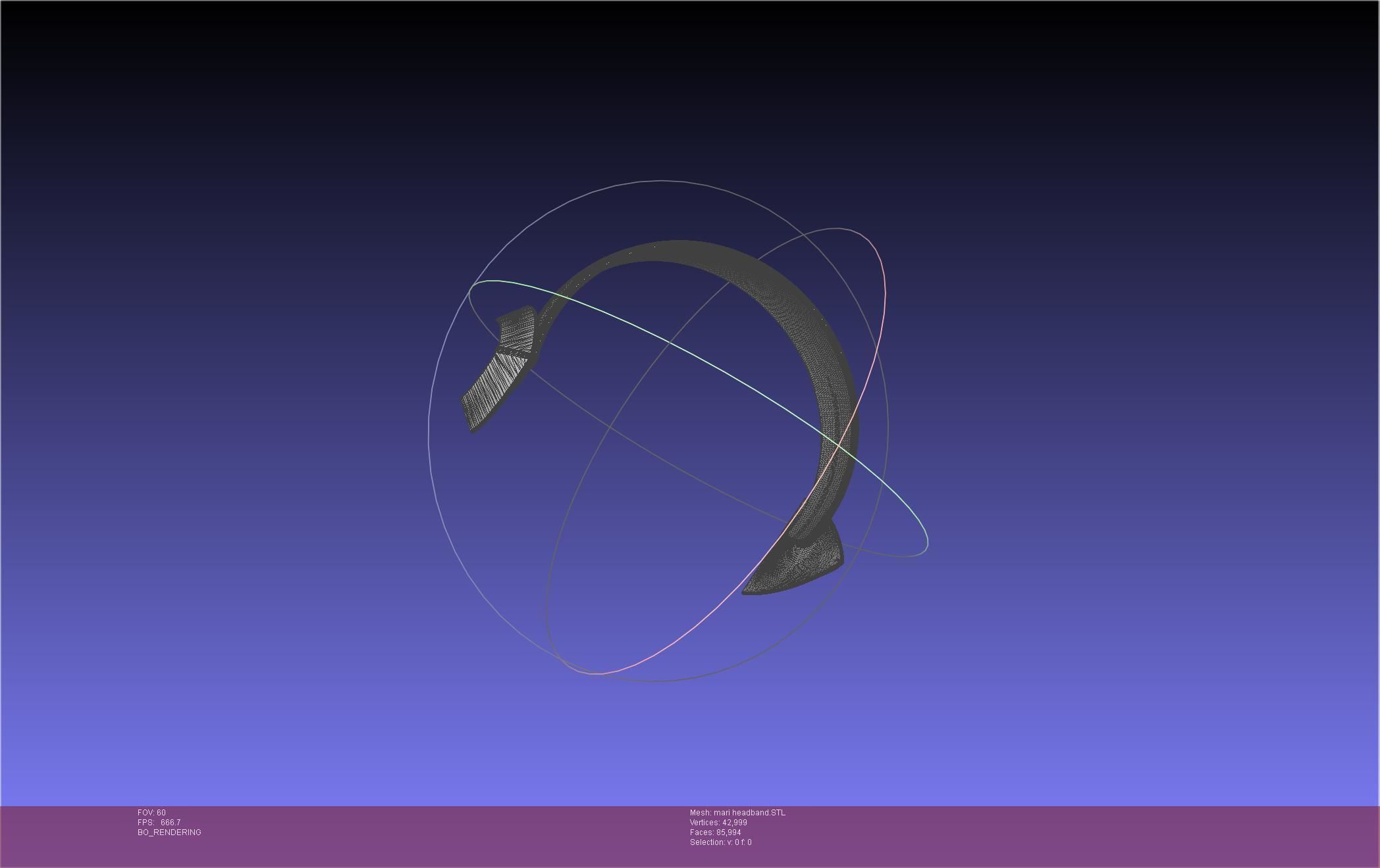 Evangelion Rebuild Mari Headband Printable Model 3D print model_30