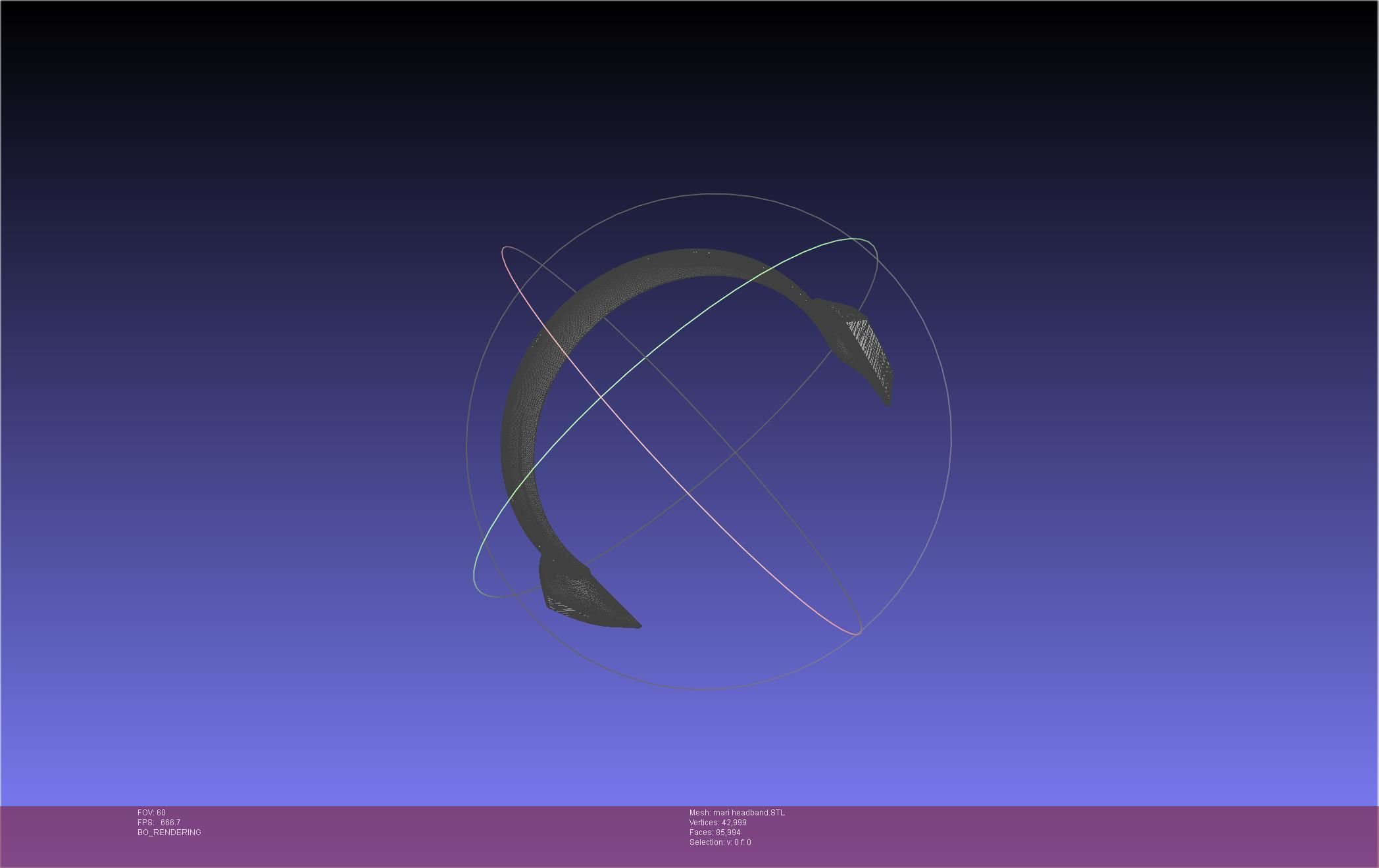 Evangelion Rebuild Mari Headband Printable Model 3D print model_23