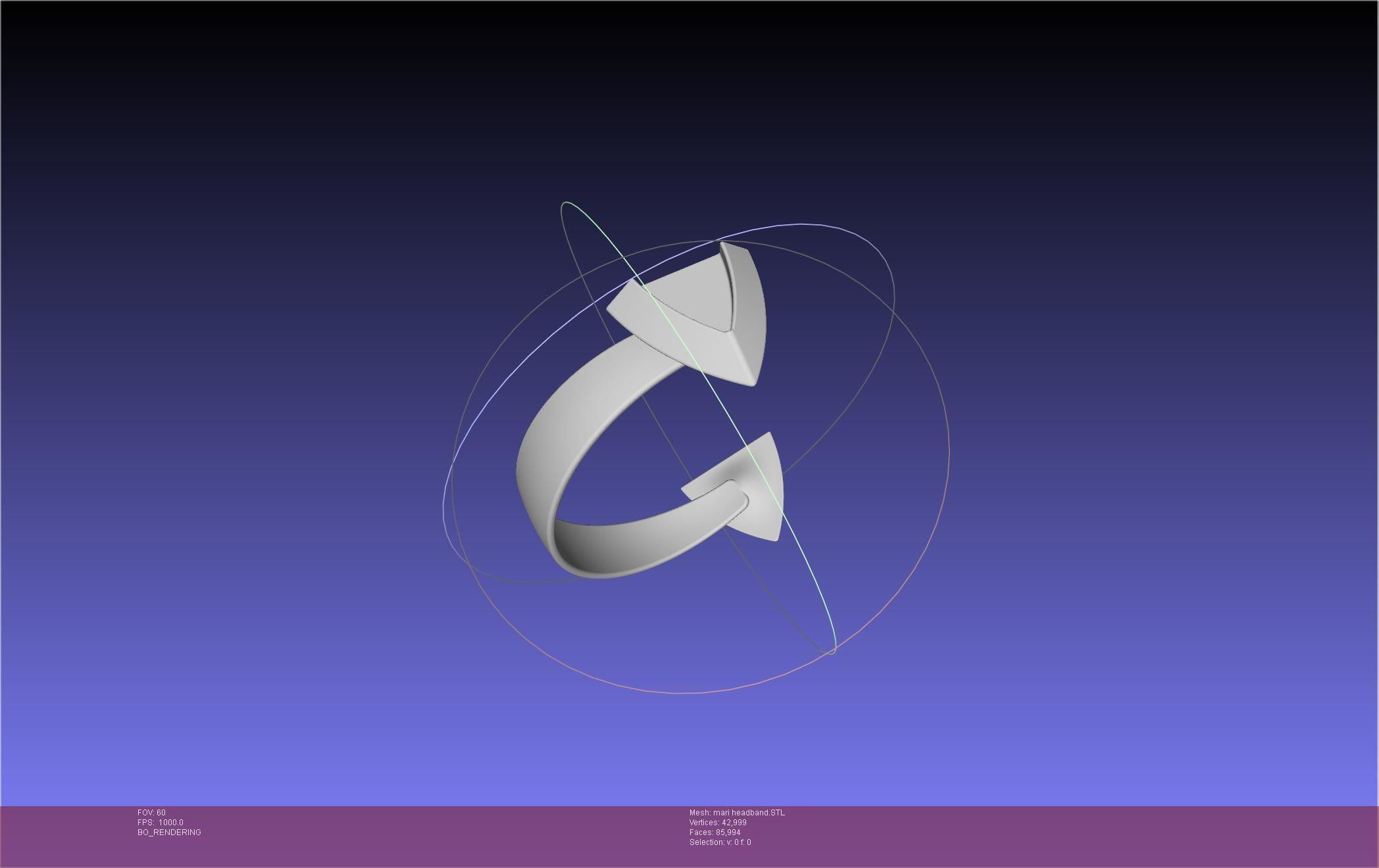 Evangelion Rebuild Mari Headband Printable Model 3D print model_17