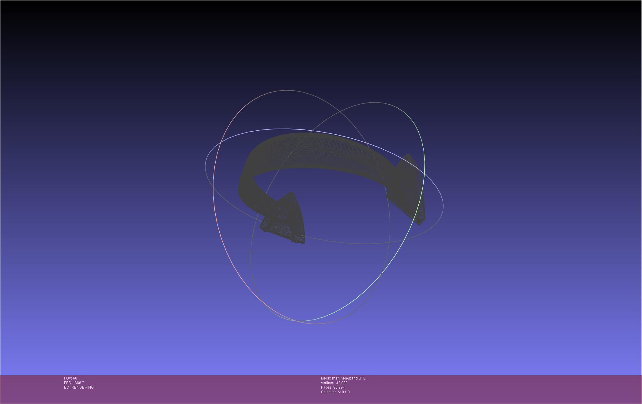 Evangelion Rebuild Mari Headband Printable Model 3D print model_33