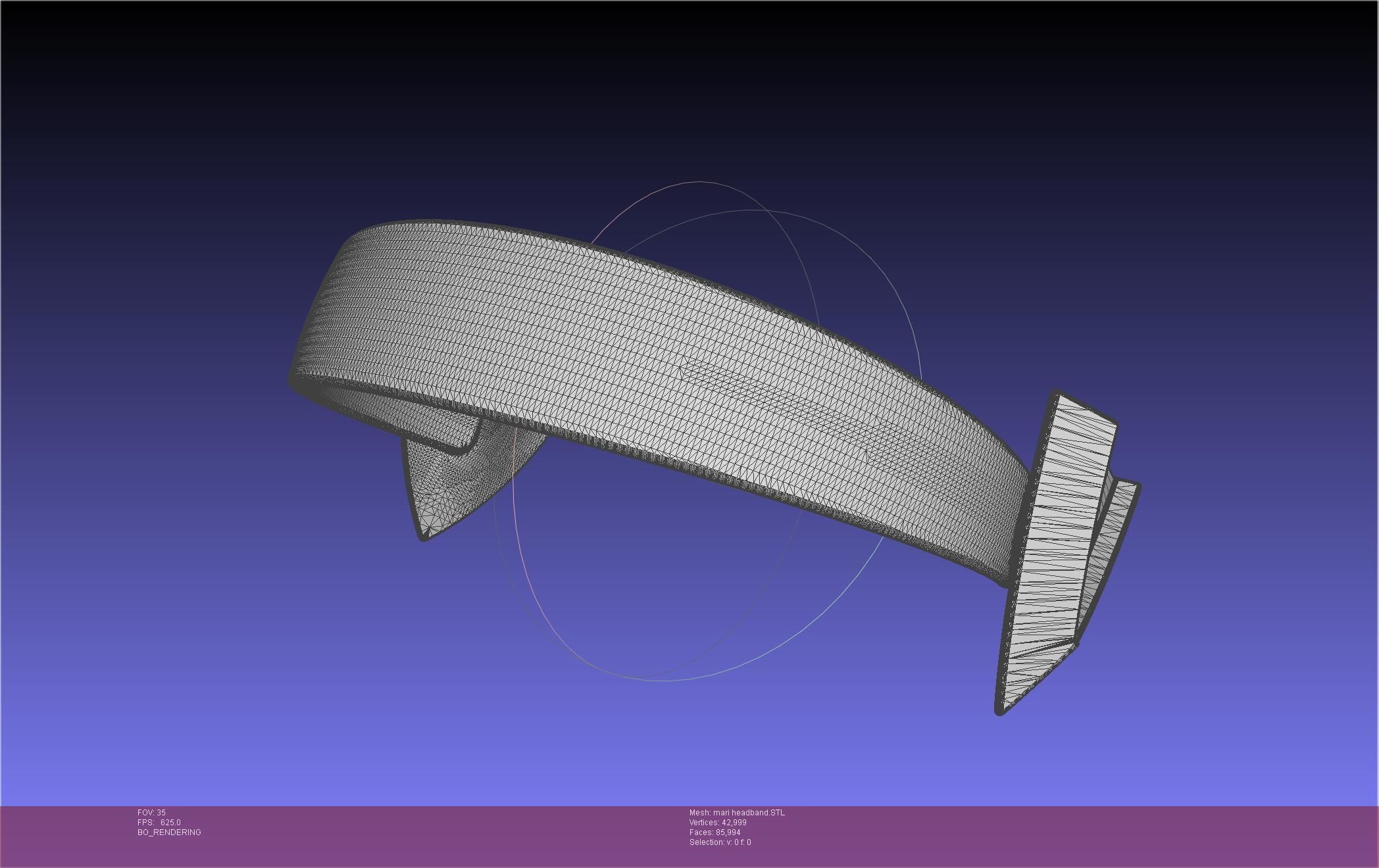 Evangelion Rebuild Mari Headband Printable Model 3D print model_37