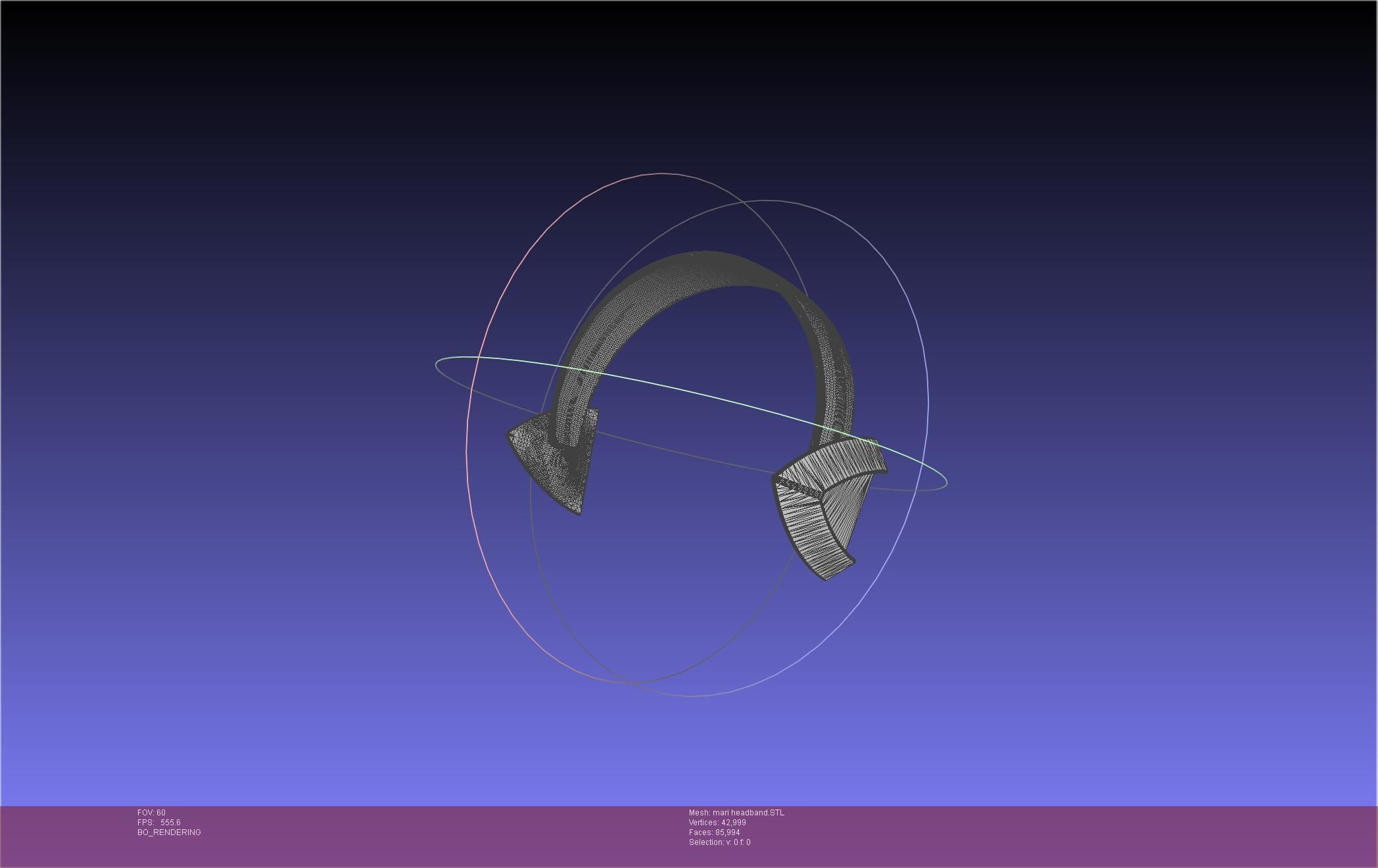 Evangelion Rebuild Mari Headband Printable Model 3D print model_24