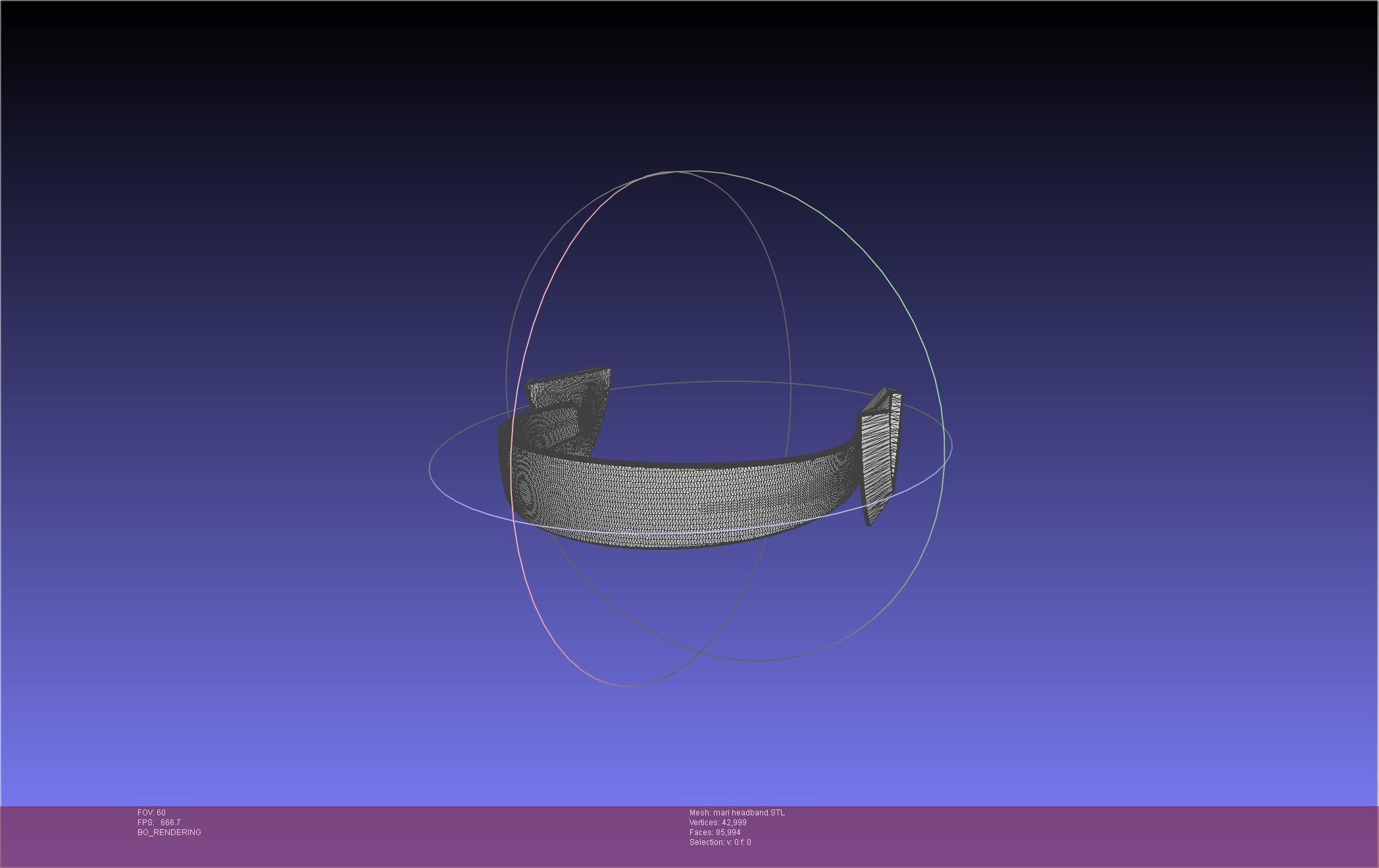 Evangelion Rebuild Mari Headband Printable Model 3D print model_29
