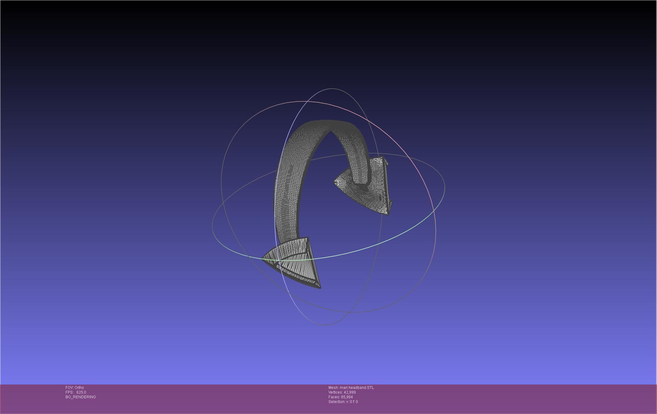 Evangelion Rebuild Mari Headband Printable Model 3D print model_34