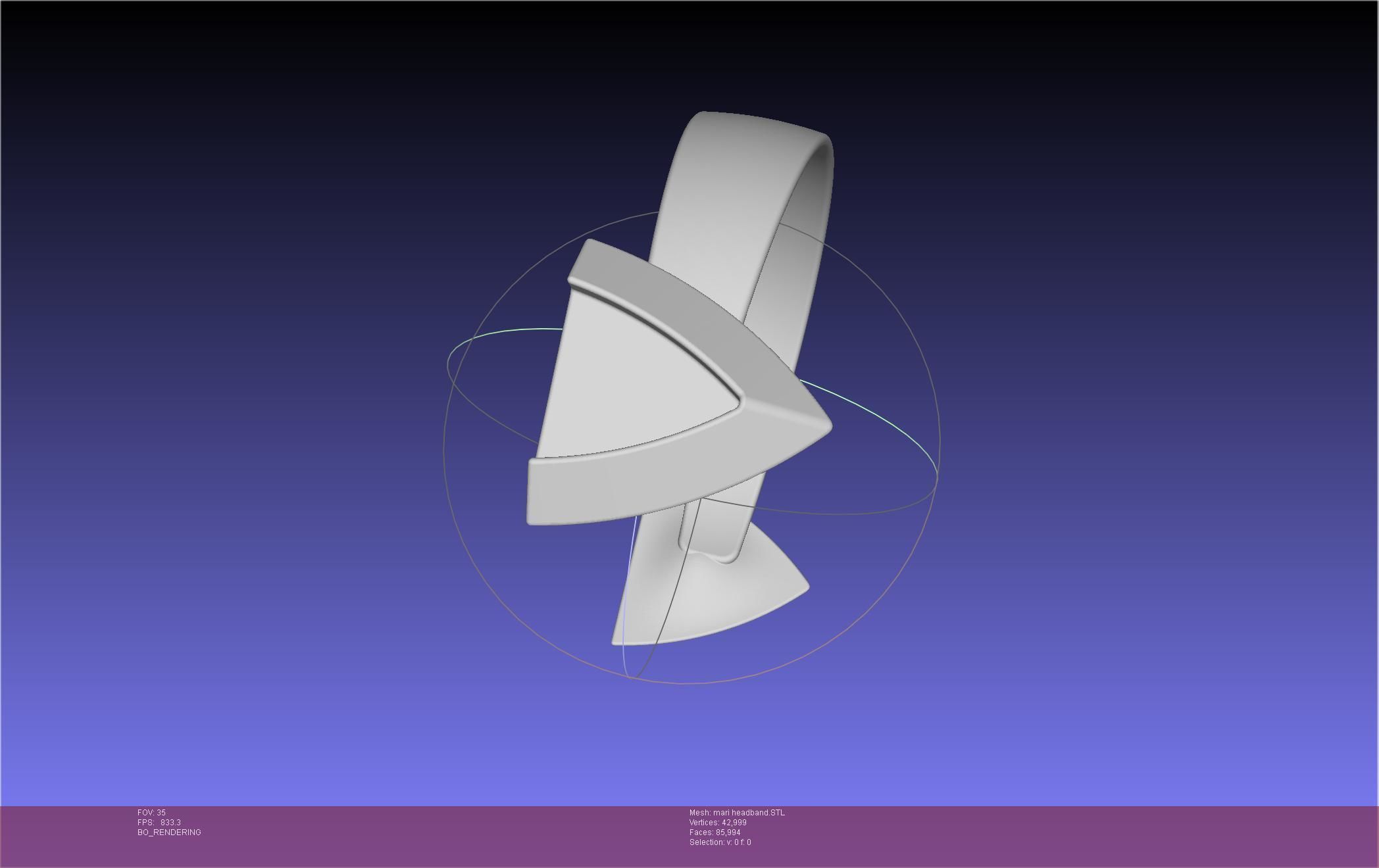 Evangelion Rebuild Mari Headband Printable Model 3D print model_46