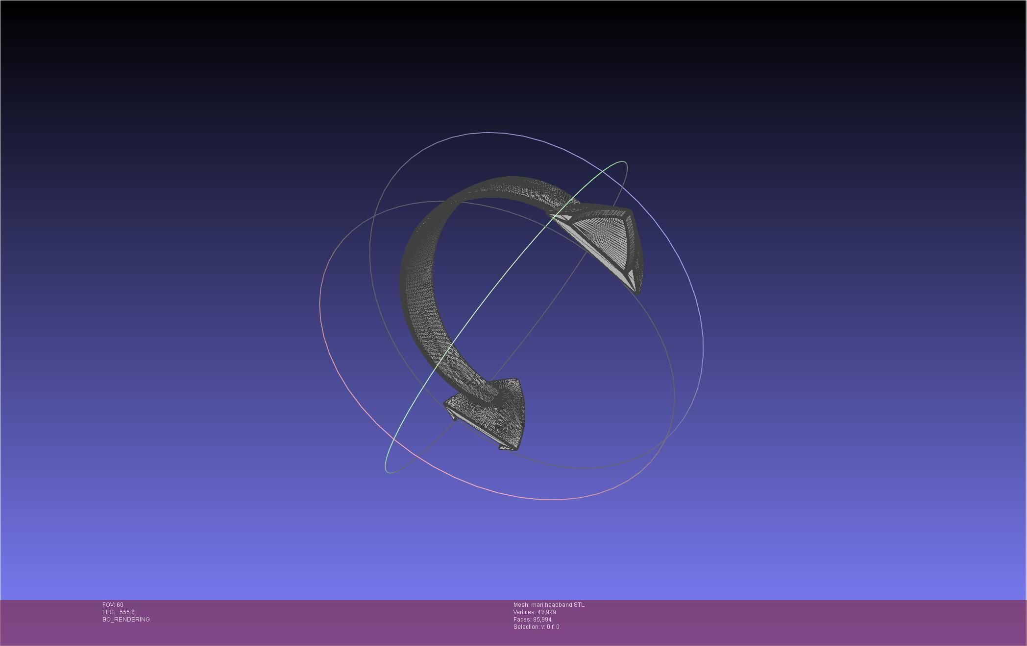 Evangelion Rebuild Mari Headband Printable Model 3D print model_31