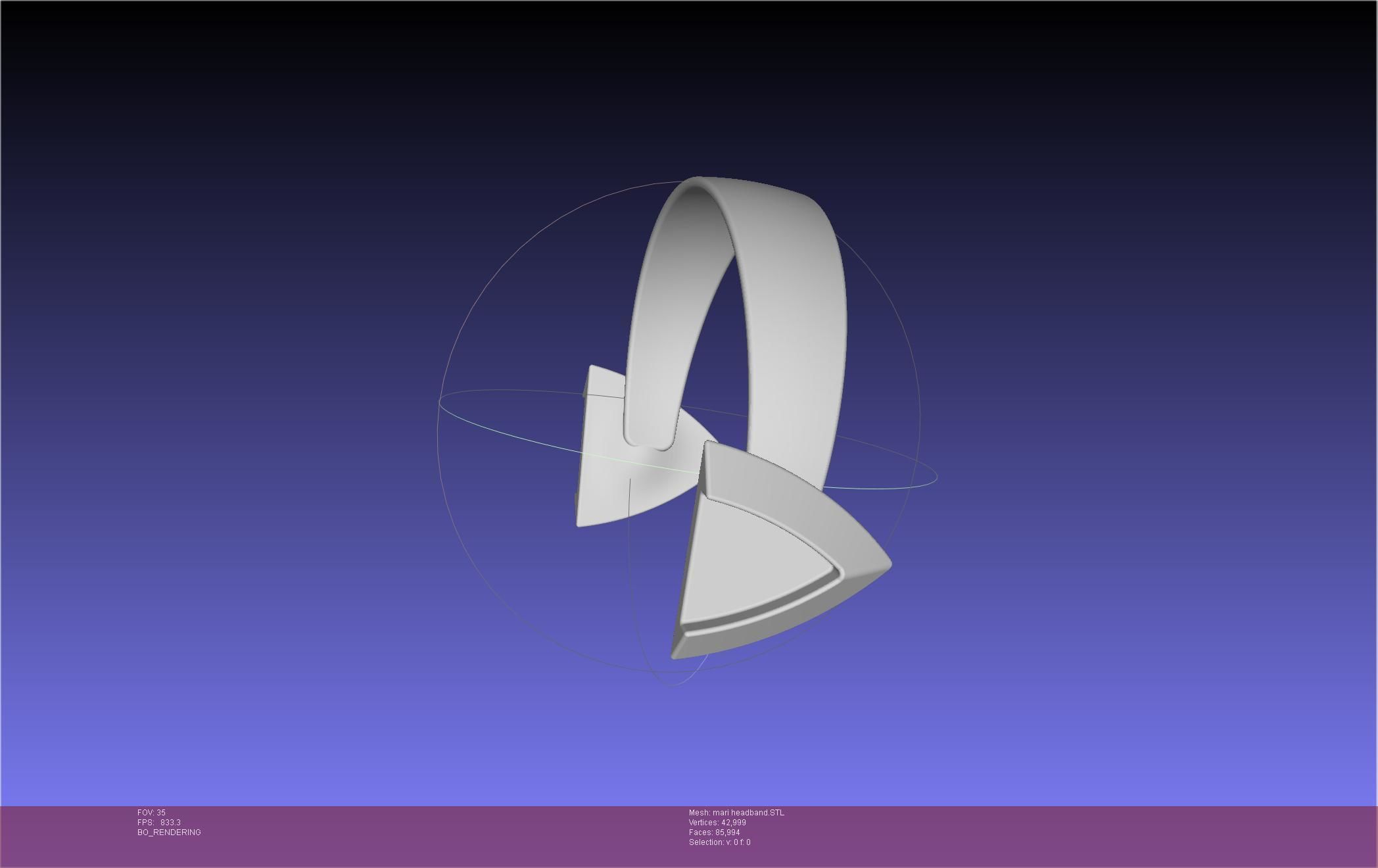 Evangelion Rebuild Mari Headband Printable Model 3D print model_51