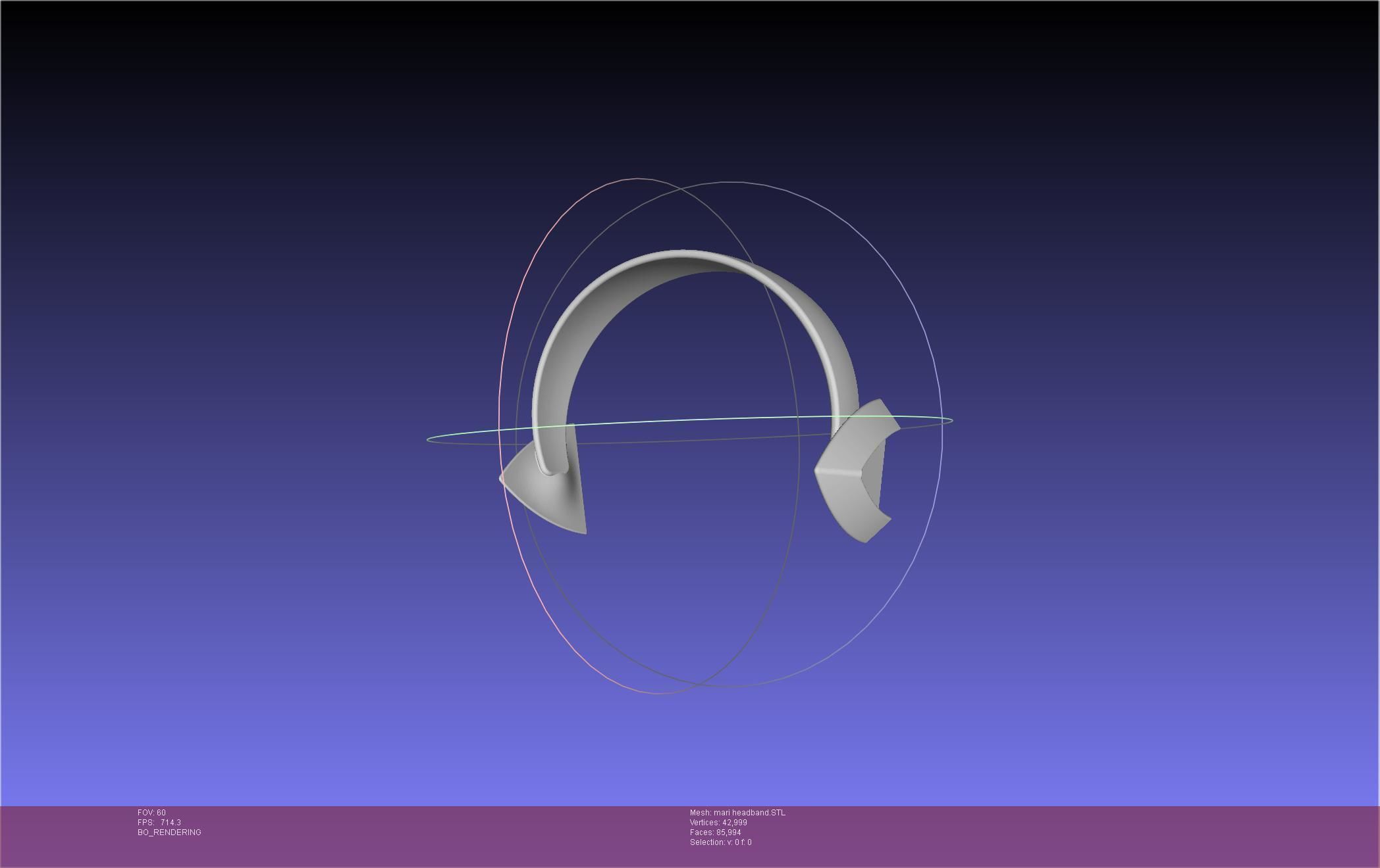 Evangelion Rebuild Mari Headband Printable Model 3D print model_19