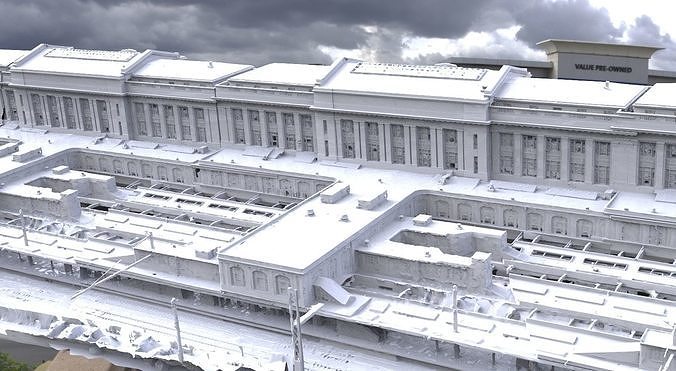 Train Station mid size 3D model
