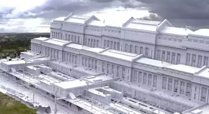 Train Station larger size 3D 