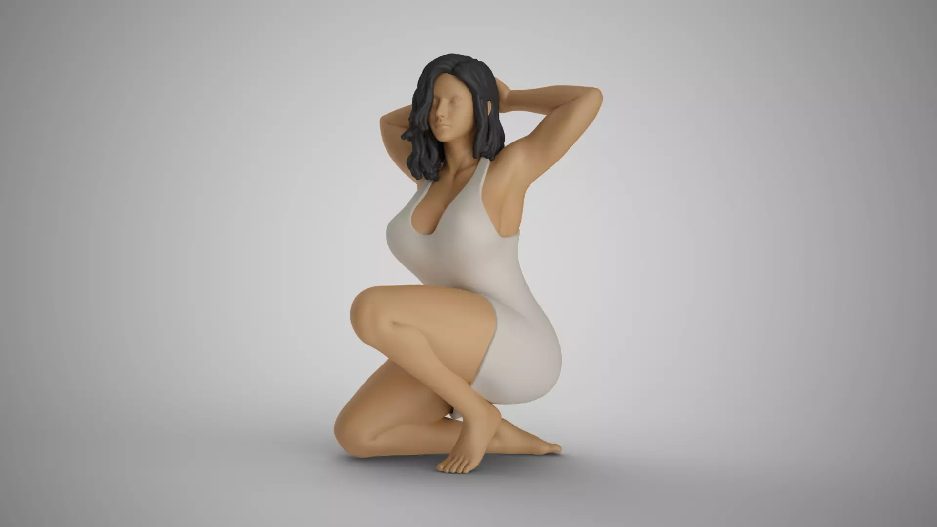 Girl Showing Herself 6 3D print model_0
