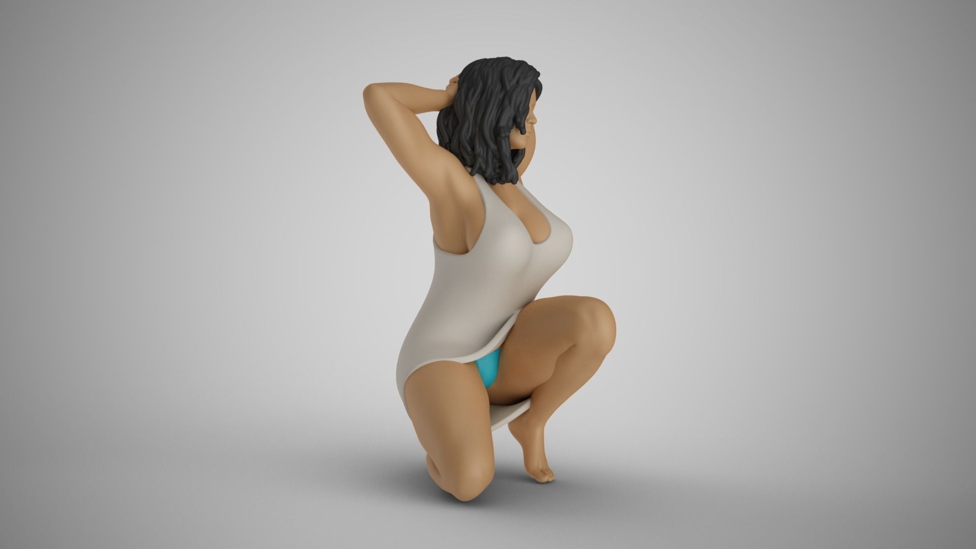 Girl Showing Herself 6 3D print model_5