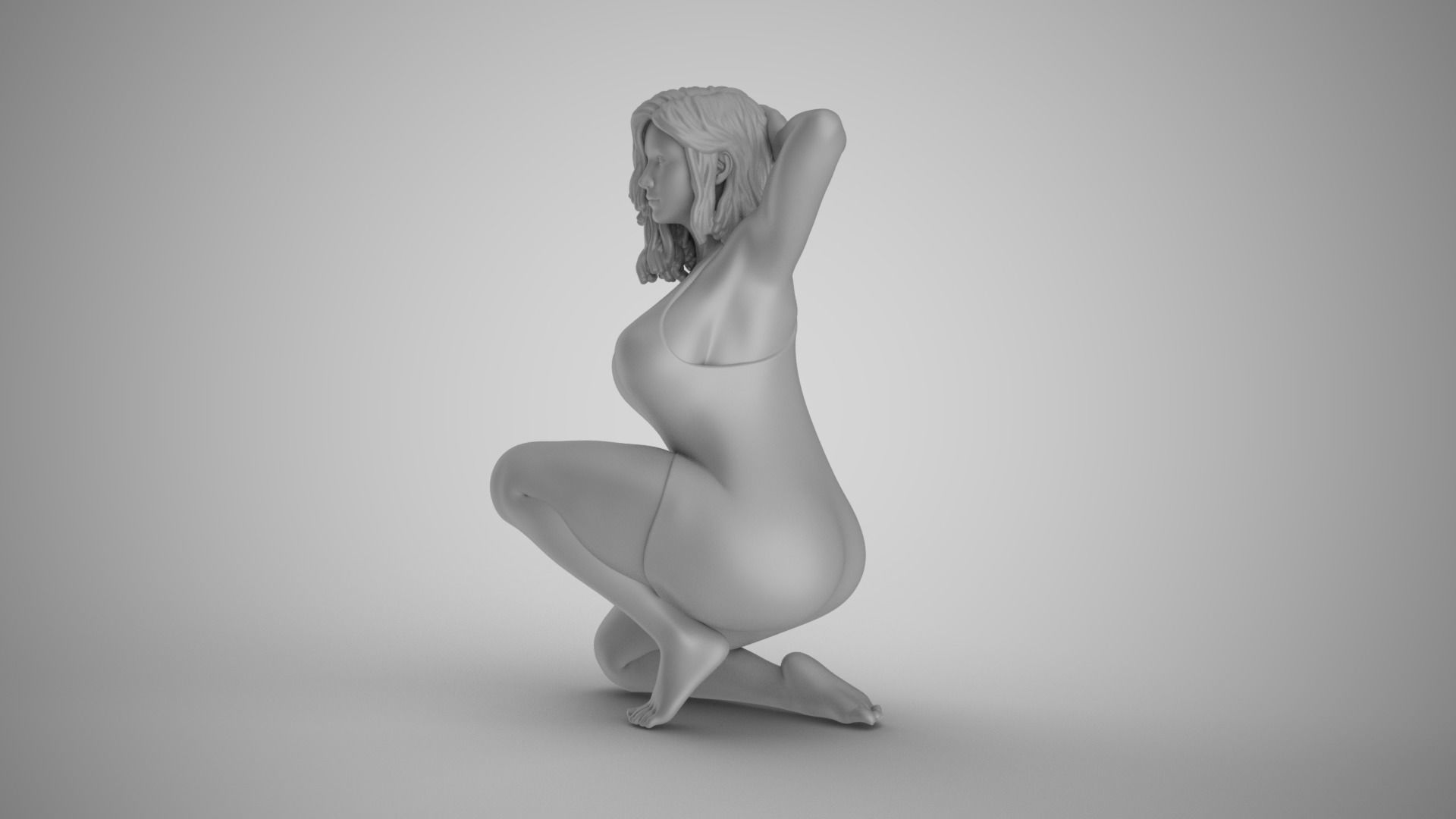Girl Showing Herself 6 3D print model_1