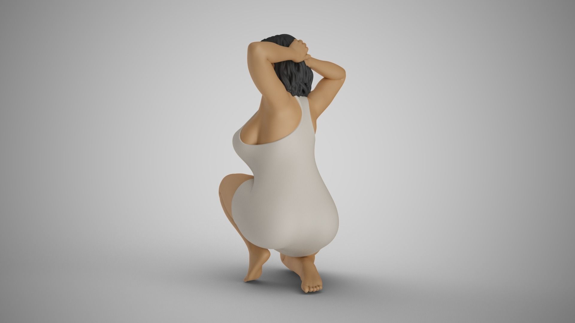 Girl Showing Herself 6 3D print model_9