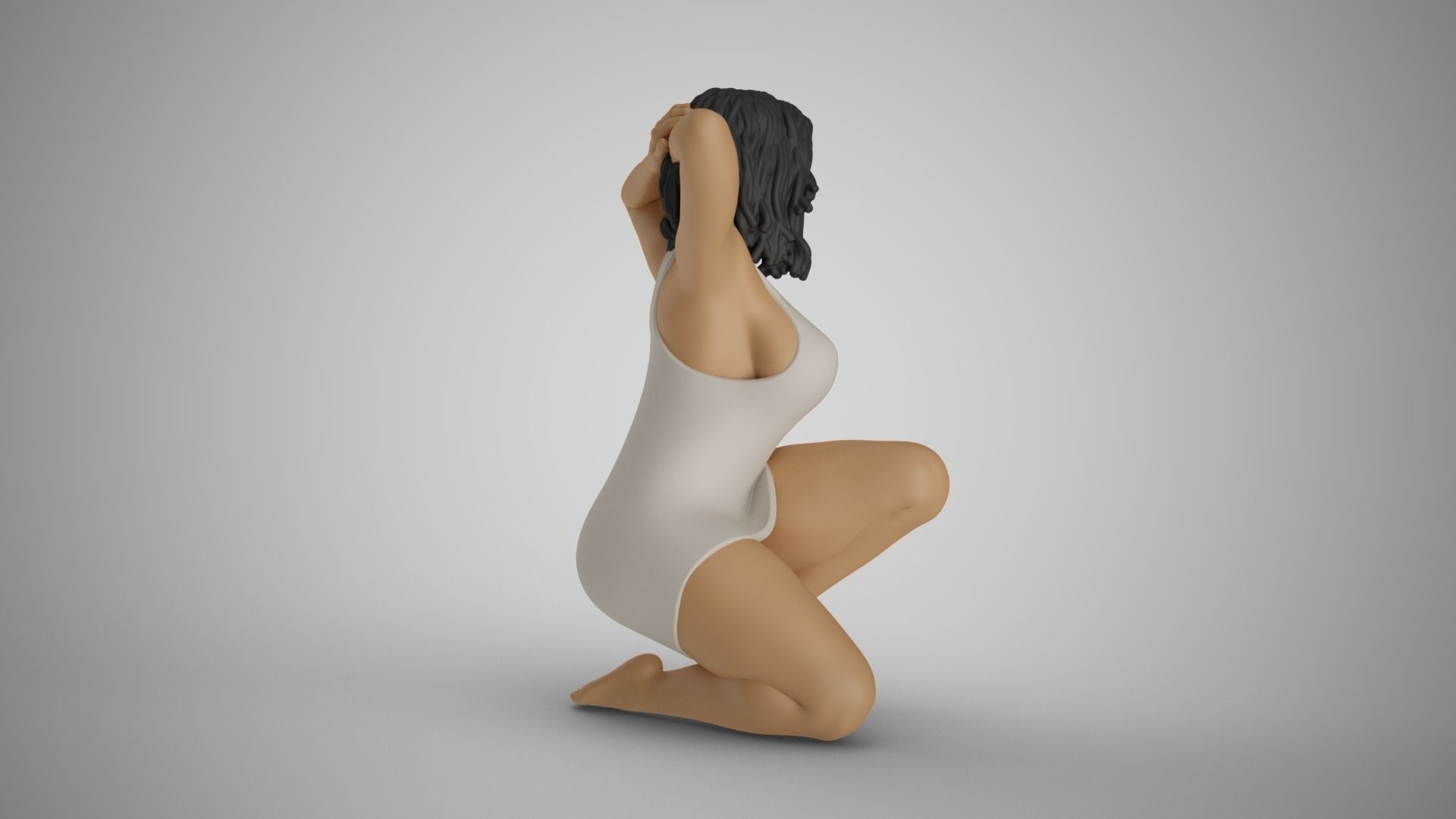 Girl Showing Herself 6 3D print model_6