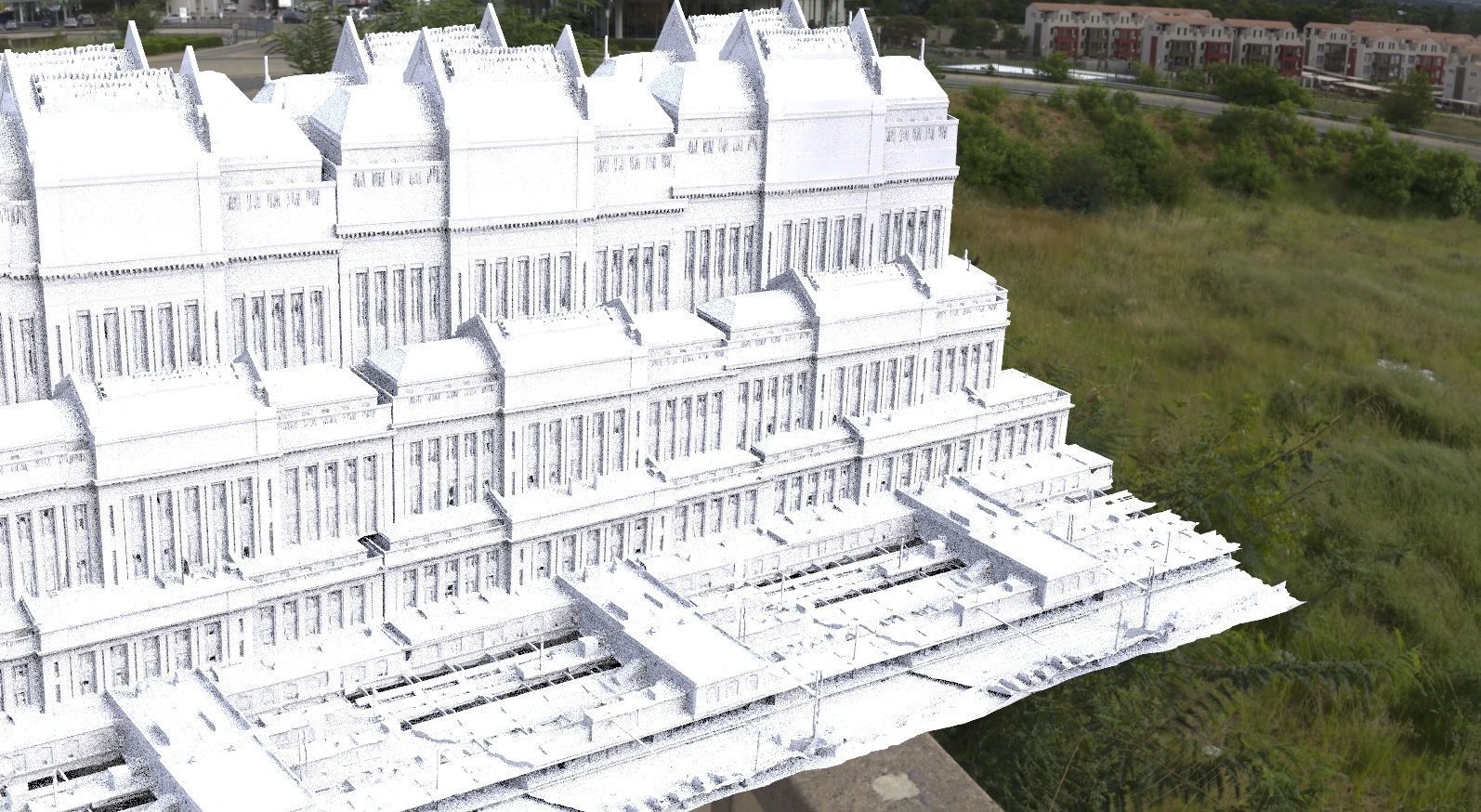 Train Station City capital 3D model_1