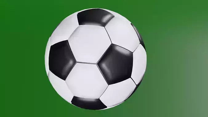 Low polly soccer ball 