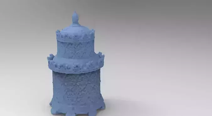 Ancient antique pot closed